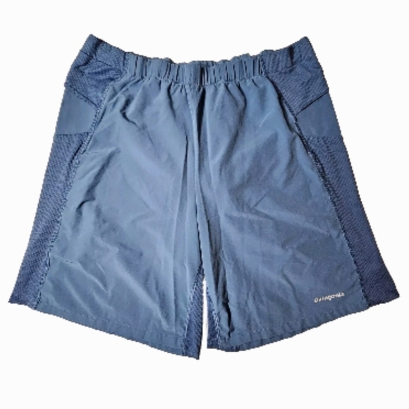 Patagonia Men's Blue Medium Running Active Gym Performance Pull-on Shorts - Picture 1 of 12